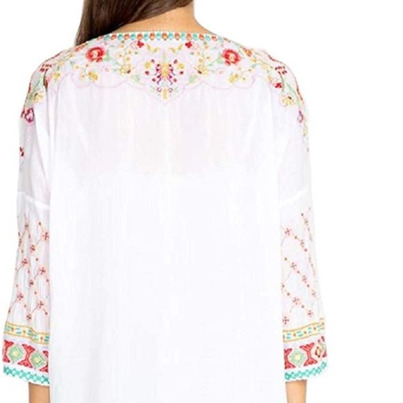Johnny Was Heavily Embroidered Sandra Blouse - Picture 2 of 15